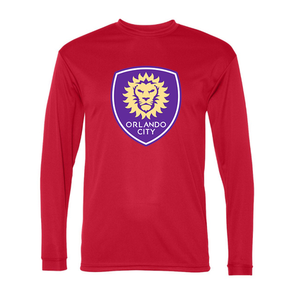 Men's Orlando City Soccer  Performance Long Sleeve T-Shirt