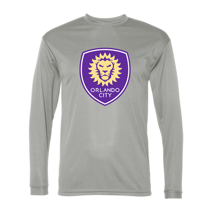 Men's Orlando City Soccer  Performance Long Sleeve T-Shirt