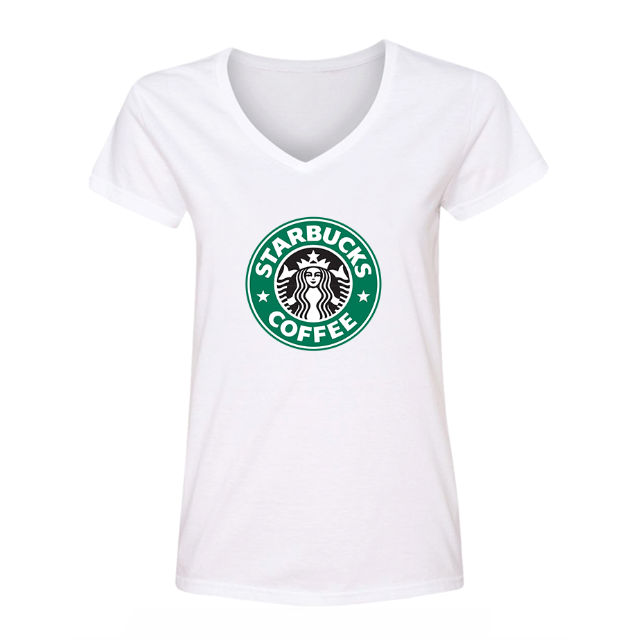 Women's Starbucks Coffee V-Neck T-Shirt